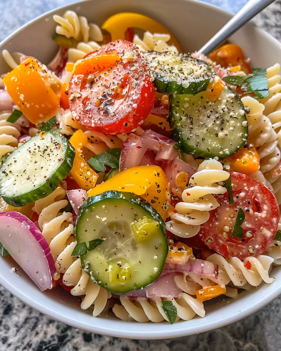 Steam rising from pressure cooker as grinder pasta salad cooks