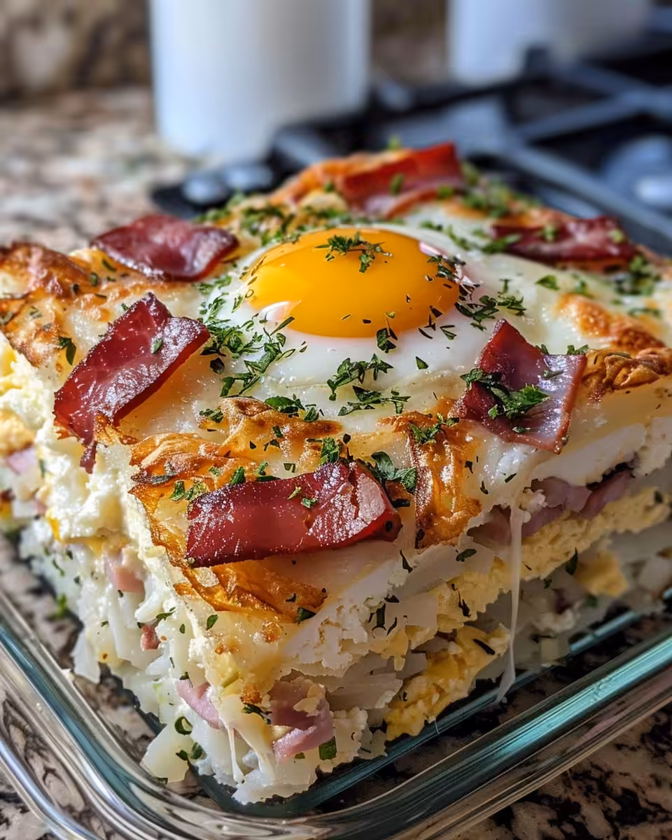 Ham and cheese hashbrown casserole fresh from pressure cooker