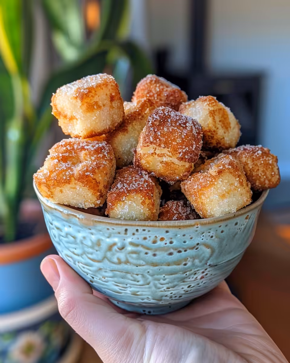 Ingredients for healthy air fryer churro bites laid out