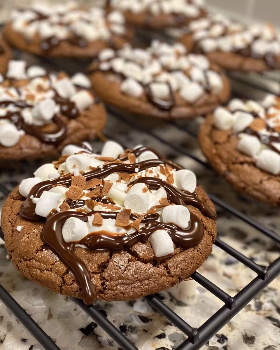 Ingredients for Nutella marshmallow cookies including sugar, egg whites, and vanilla