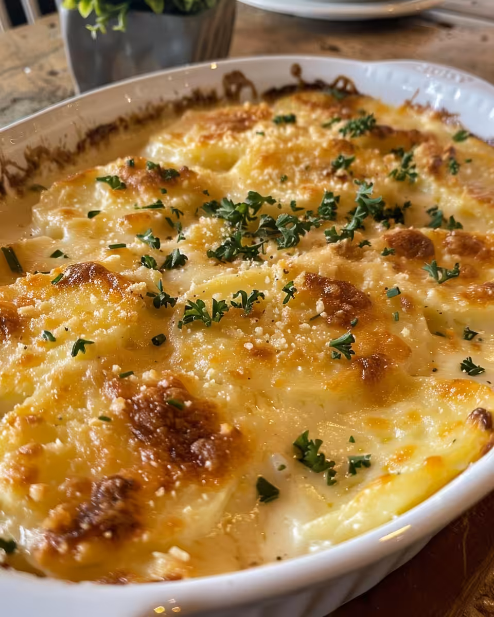 Ingredients for Southern scalloped potatoes laid out