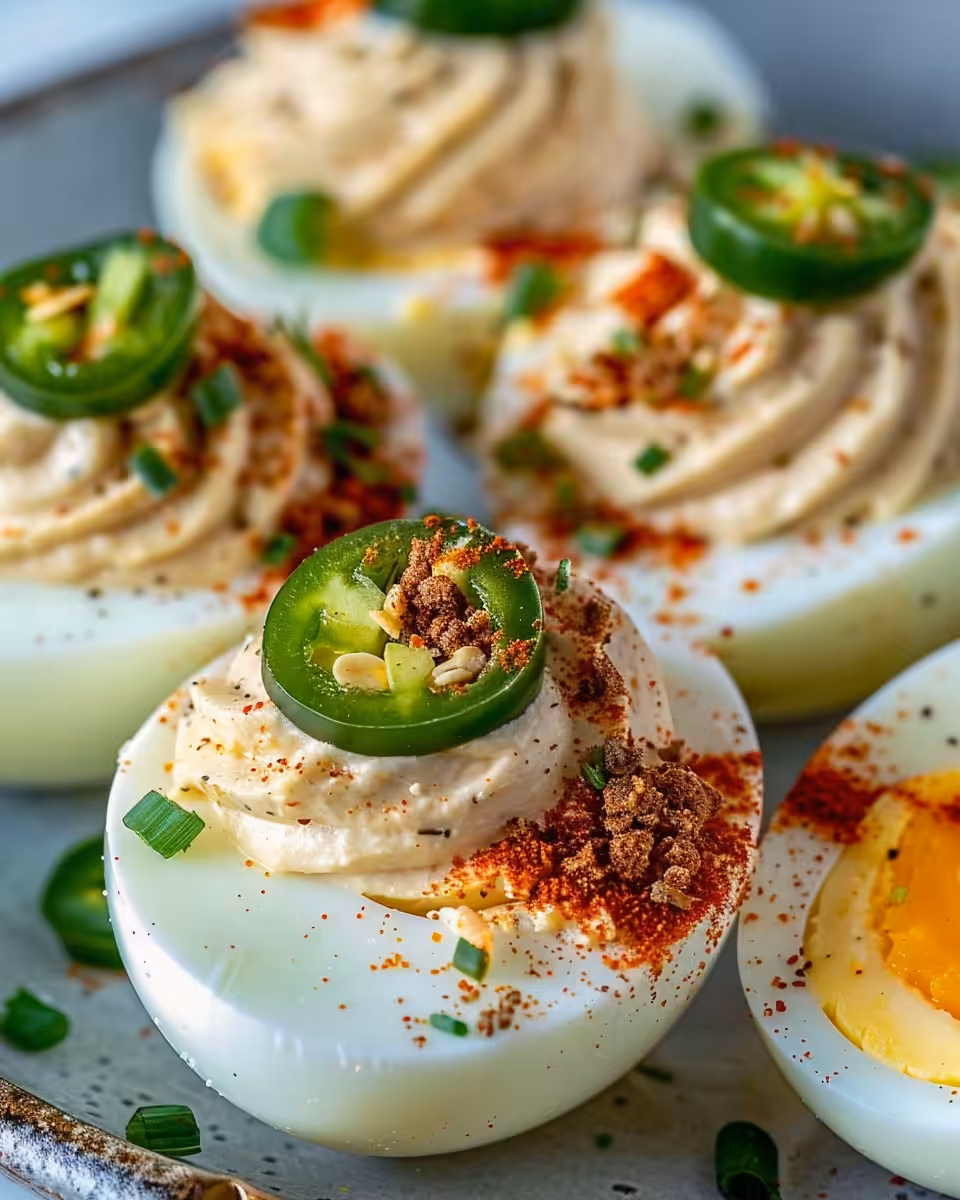 Mixing yolks with creamy mayo and cheeses for jalapeno popper deviled eggs filling