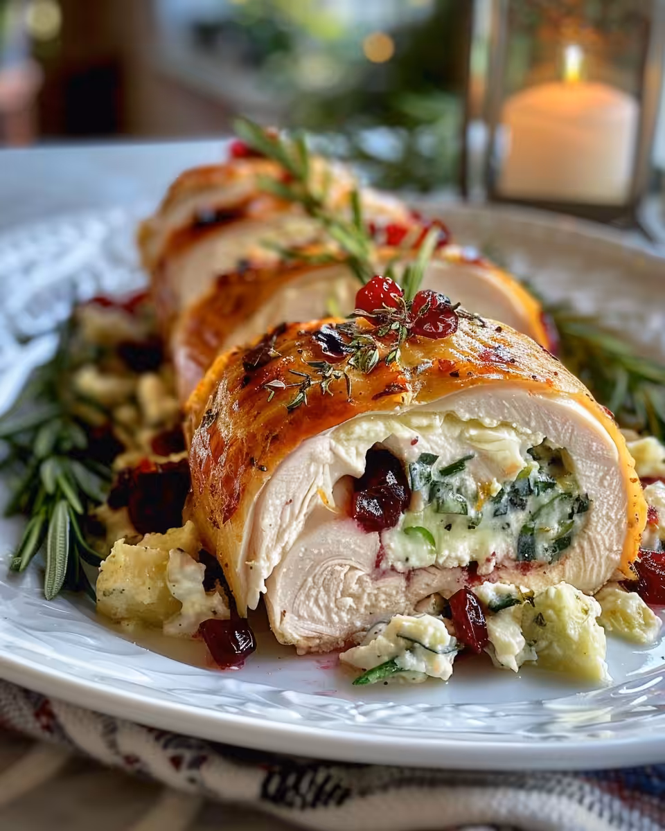 Ingredients for cranberry brie stuffed chicken laid out on table