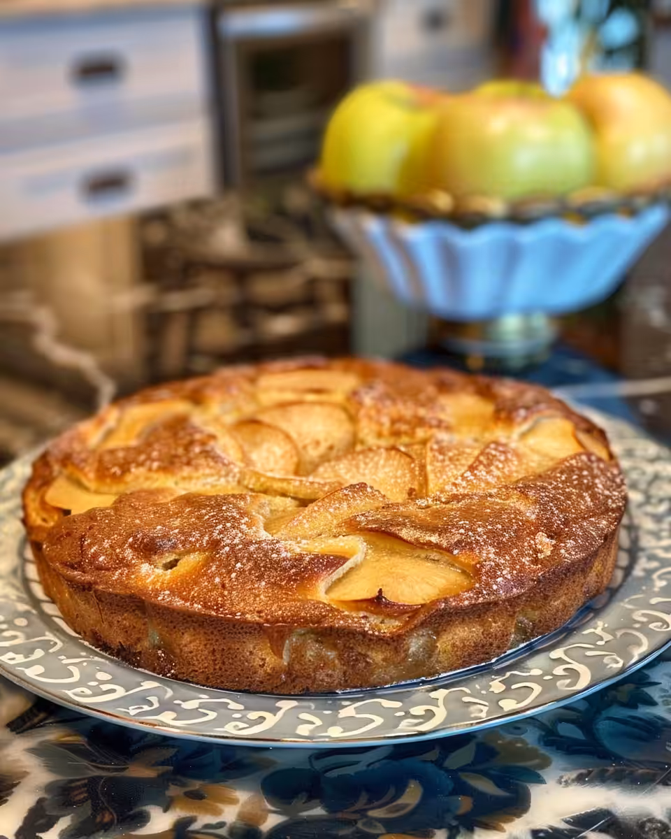 Moist Irish apple cake fresh from the pressure cooker with spiced aroma