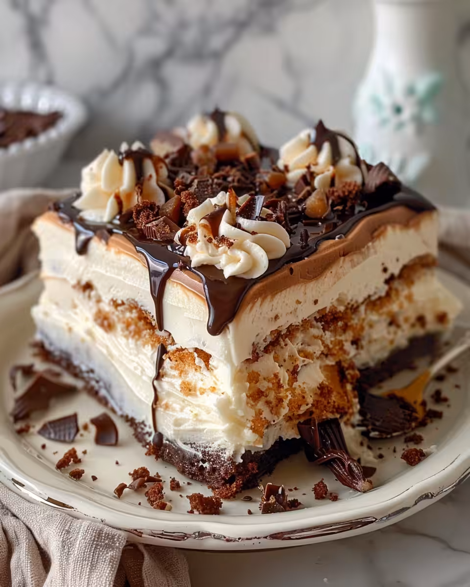 Rich Irish Cream Poke Cake steaming fresh from pressure cooker