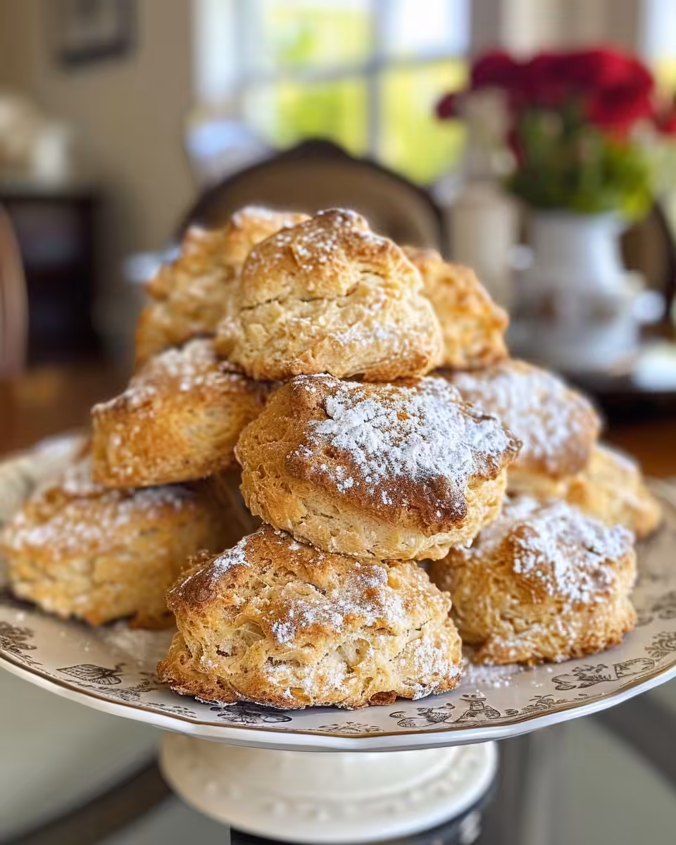 Ingredients for Irish soda bread scones arranged on a countertop