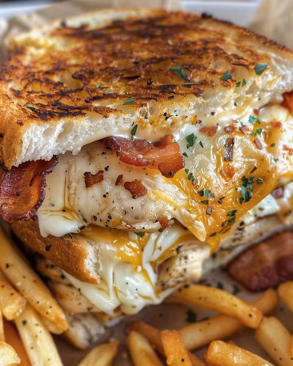 Pressure cooker with chicken bacon ranch sub steaming fresh