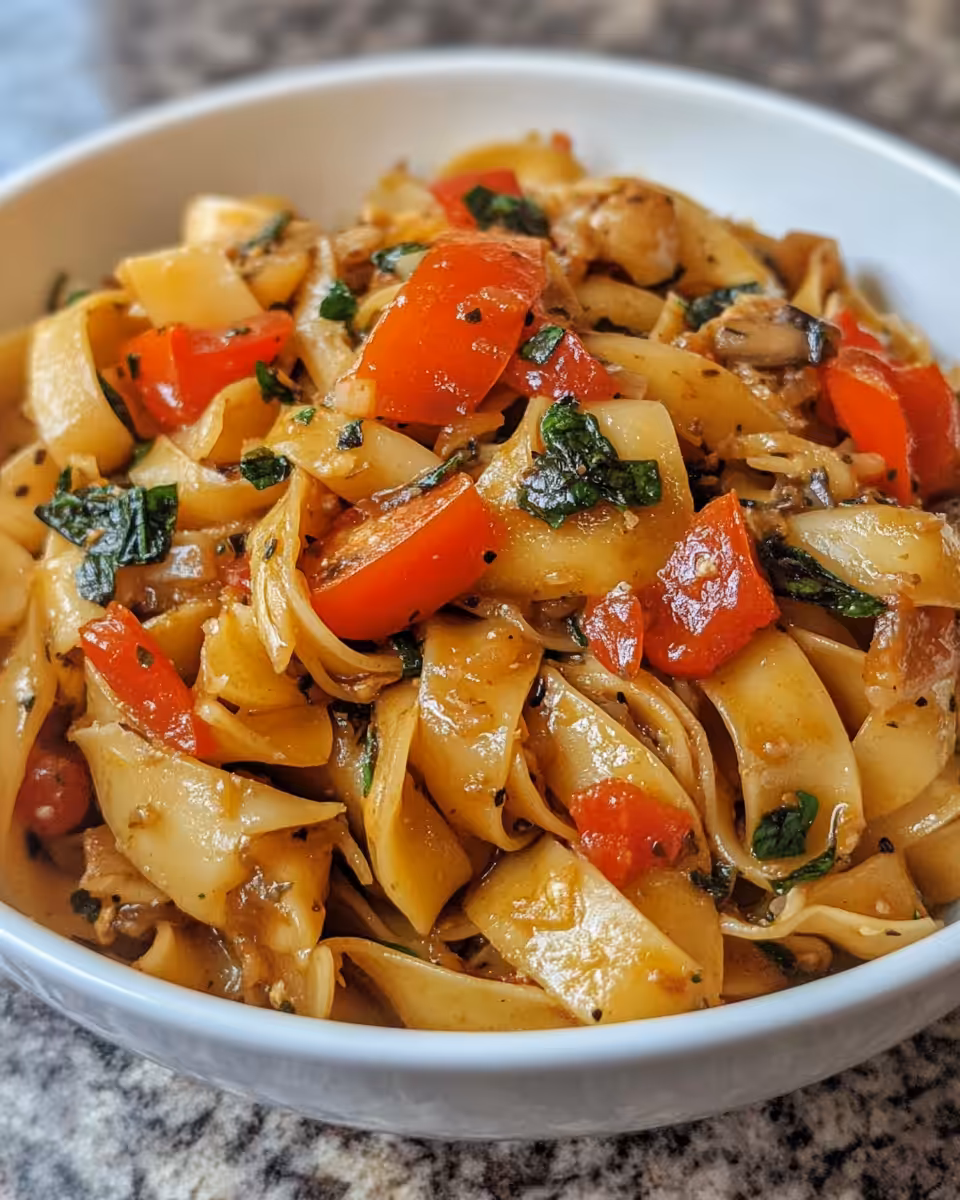 Pressure cooker starting to build steam for Italian drunken noodles