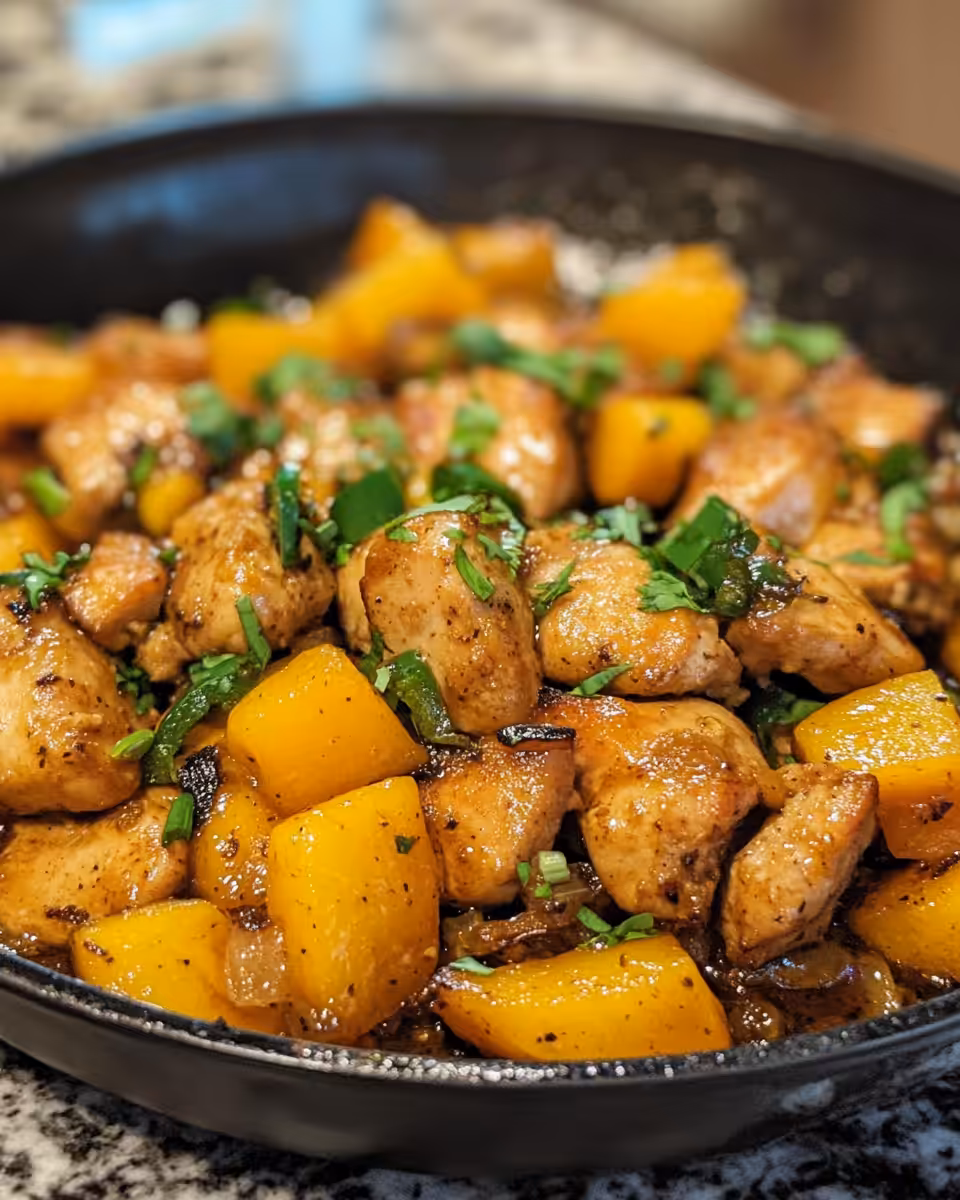 Smoky steam vent releasing aroma of jalapeno peach chicken cooking in pressure cooker