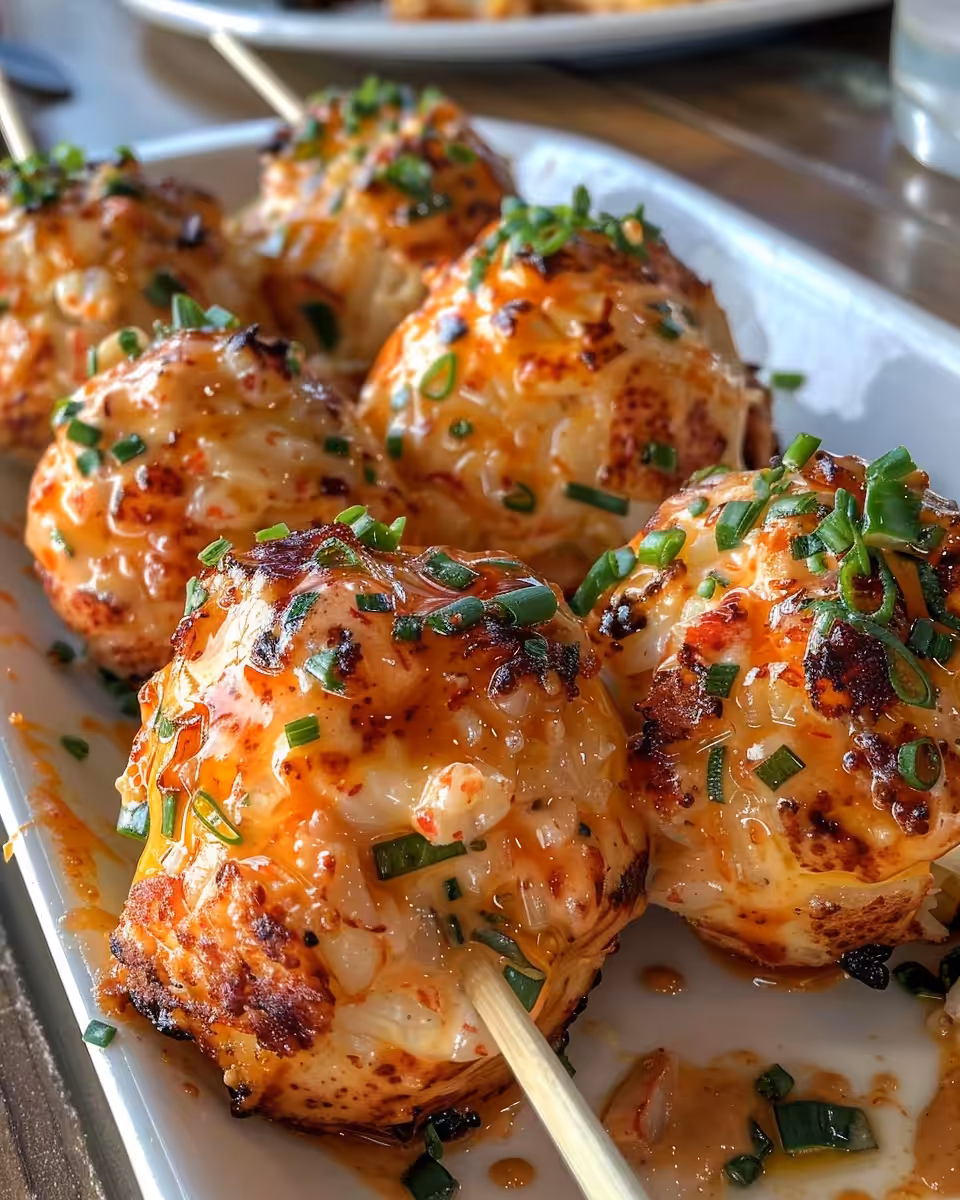 Ingredients for lobster crab butter bombs mixed in a bowl