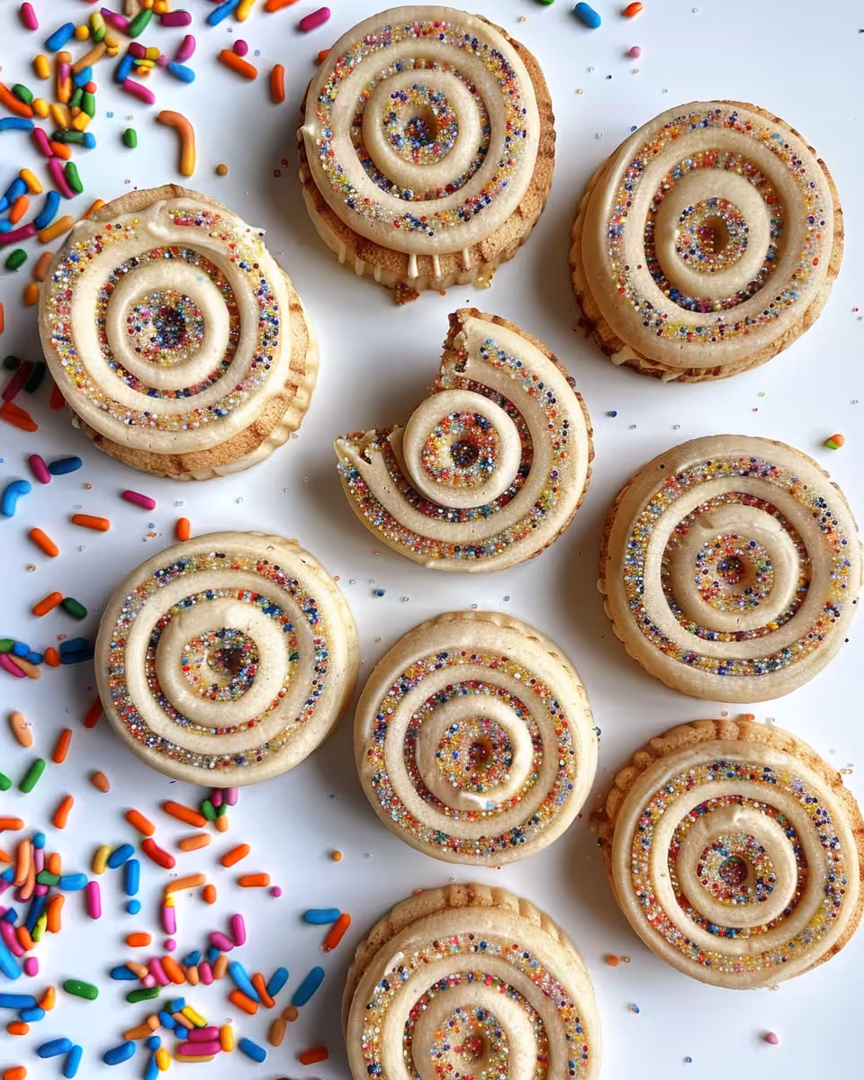 Magical spiral pink and white cookies fresh out of the oven