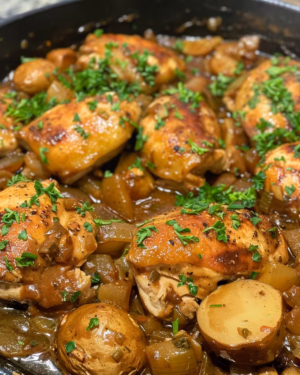 Ingredients for one-pot Irish chicken with cabbage and potatoes
