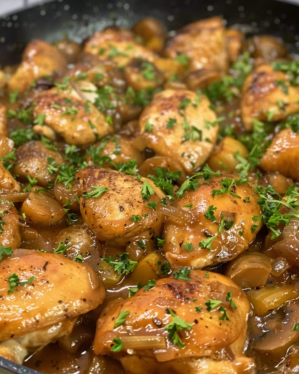 Freshly pressure cooked Irish chicken in one pot