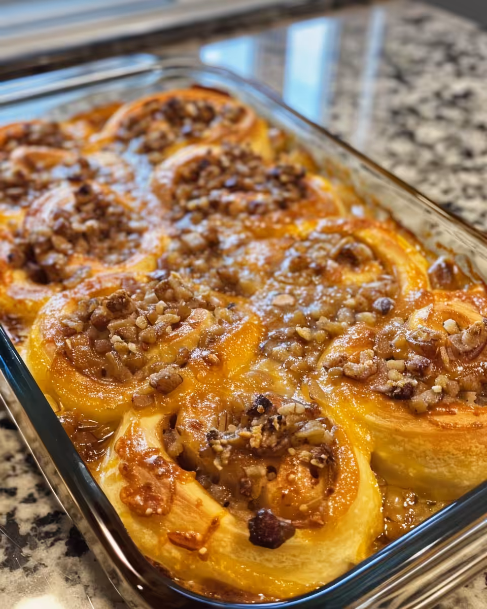 Orange roll tubes ready to be cut and combined for casserole