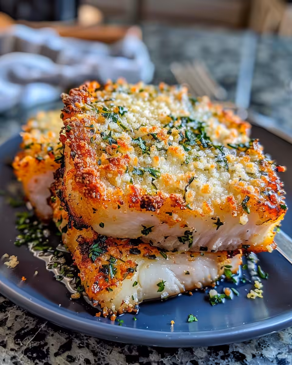 Ingredients and coating mixture for Parmesan breadcrumb pork chops