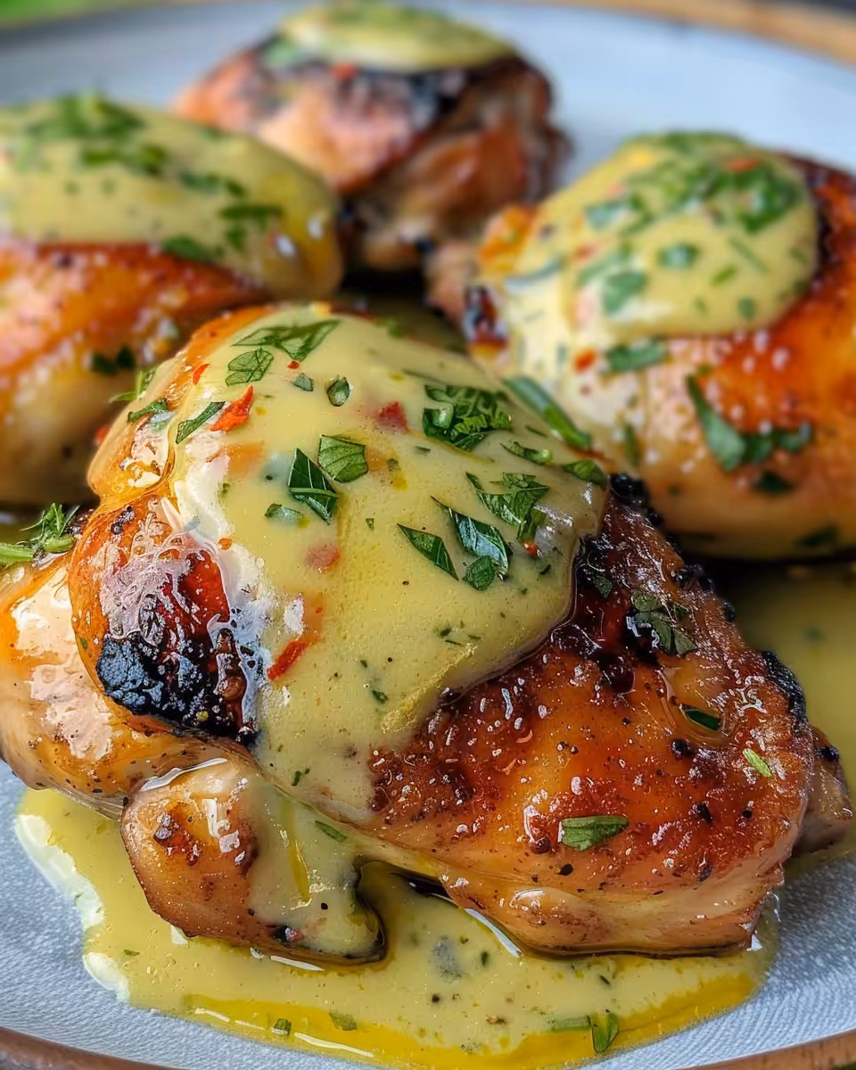 Ingredients laid out for pressure cooker whole chicken with creamy herb sauce