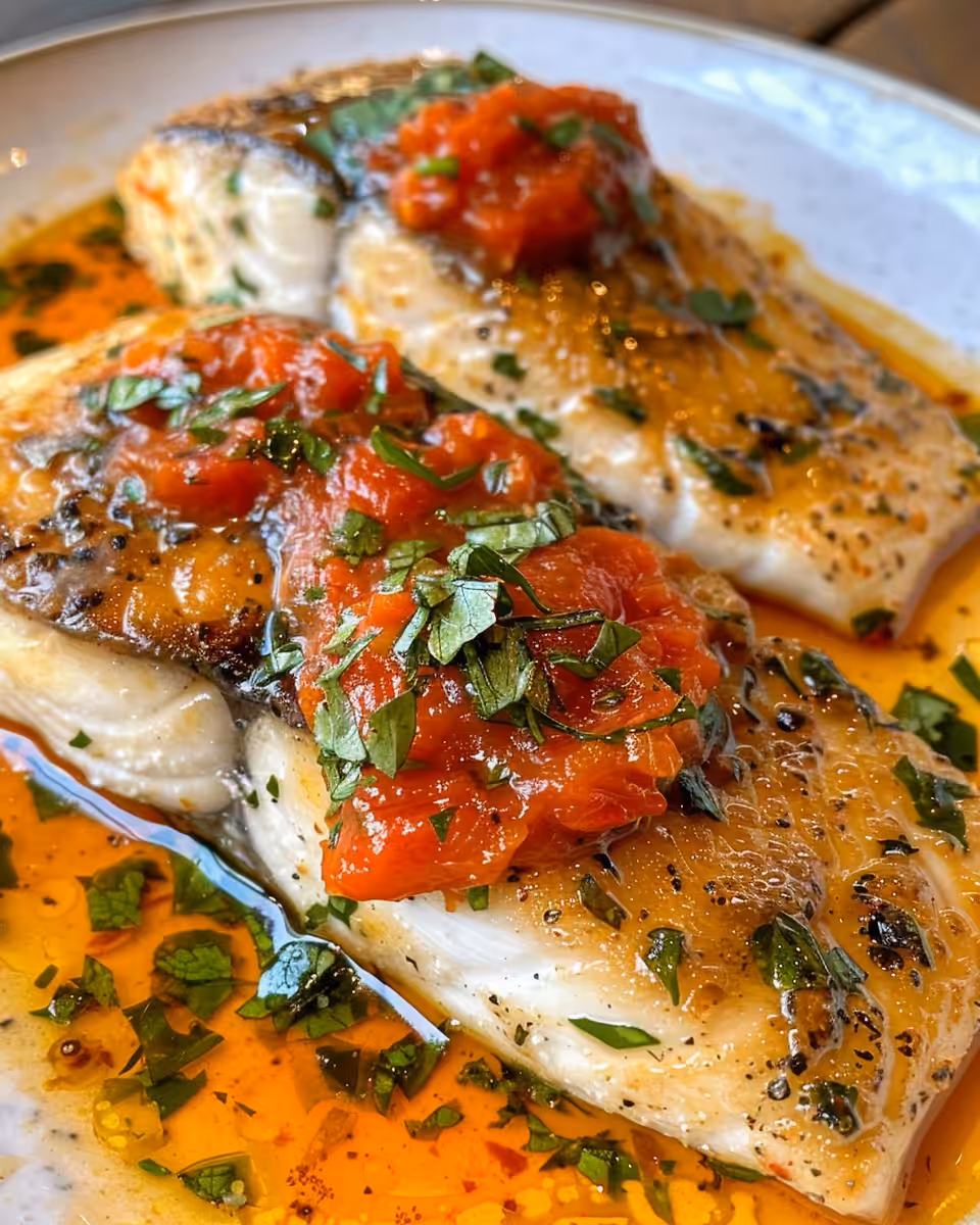 Pressure cooker with warm broth depth and tilapia cooking inside
