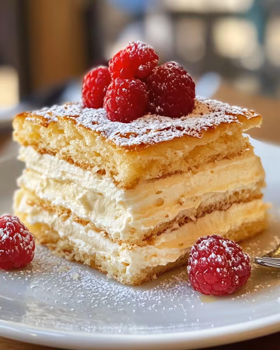 Russian Napoleon Cake layers baking in pressure cooker, steam sealing in flavors