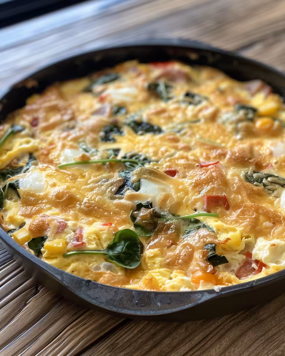 Scrambled egg breakfast casserole fresh out of the pressure cooker