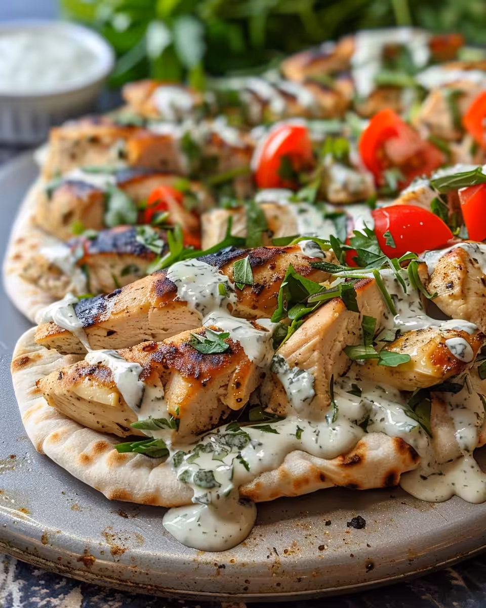 Herby ranch sauce prepared with Greek yogurt and fresh herbs