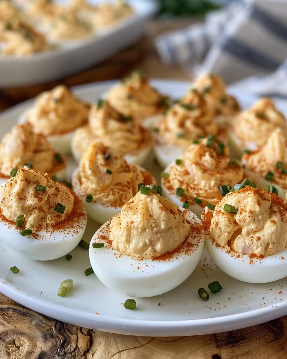 Ingredients for Cajun shrimp deviled eggs including eggs, shrimp, mustard and spices