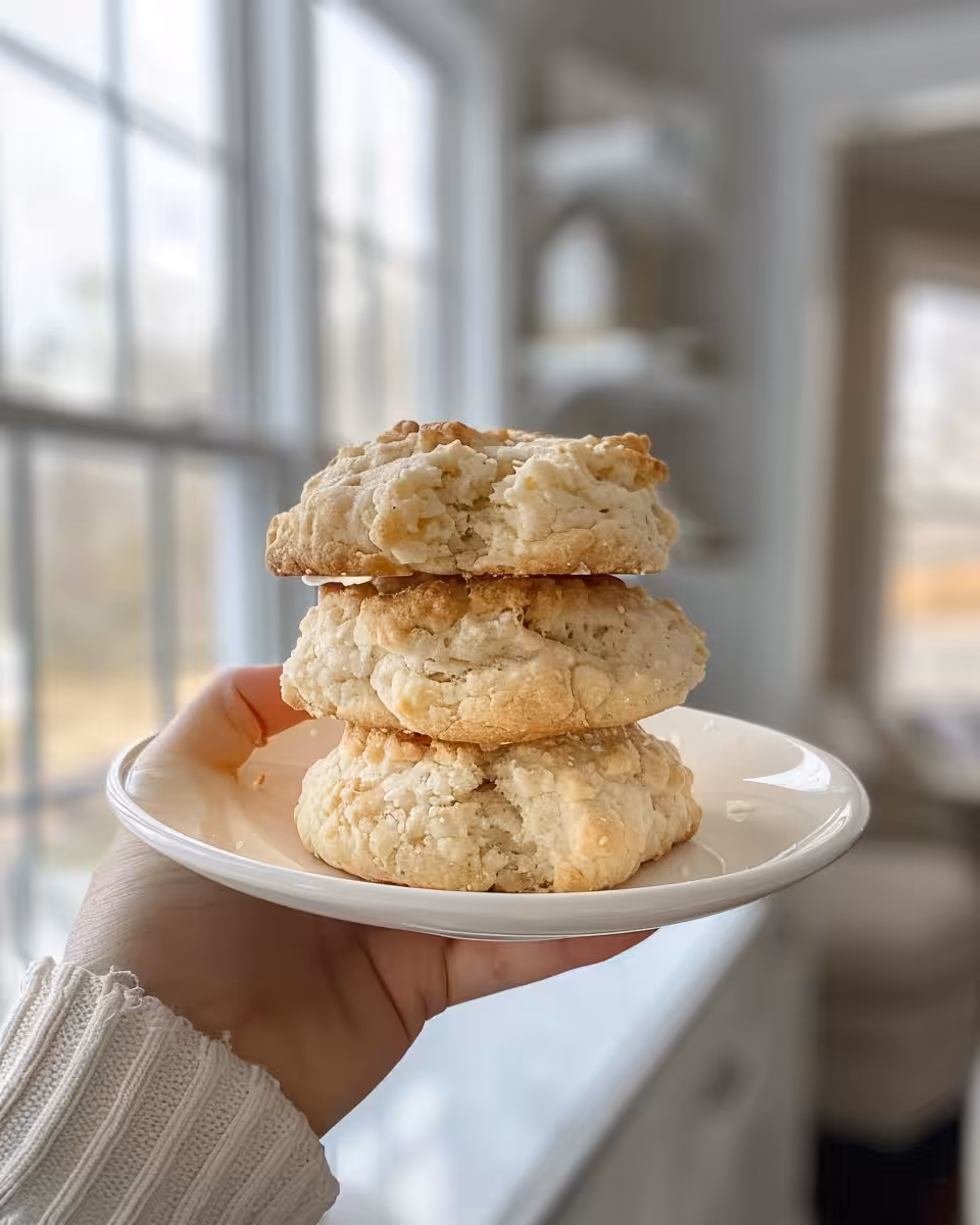 Freshly finished Irish Soda Bread Cookies plated and ready to eat