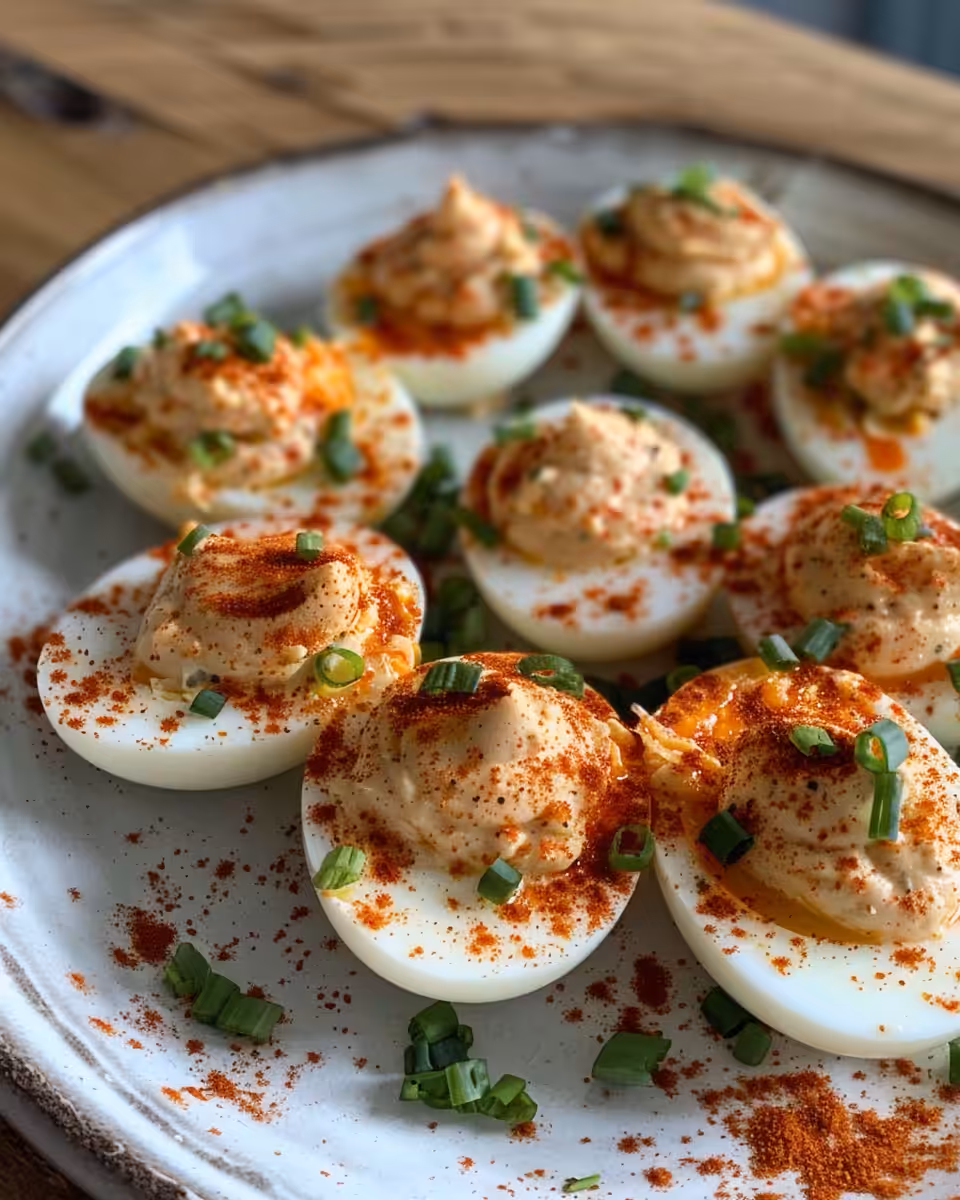 Pressure cooker with sealed lid steaming on stovetop during deviled eggs cooking