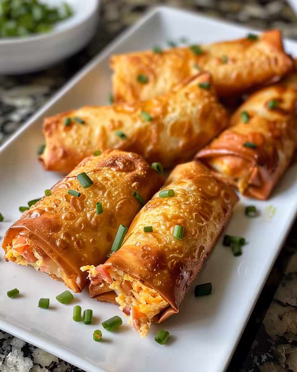 Freshly cooked St. Patrick's Day Reuben egg rolls in pressure cooker