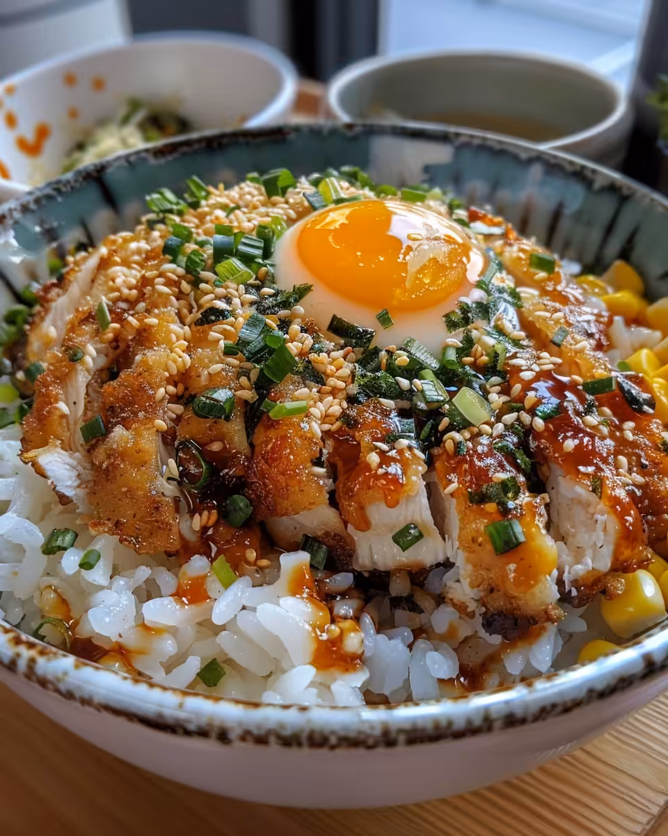 Ingredients spread for street corn chicken rice bowl including spices and fresh toppings