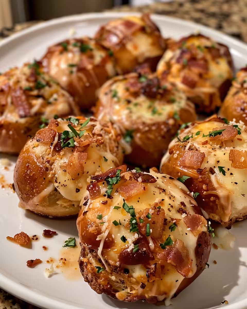 Finished buffalo chicken balls crispy golden and ready to serve