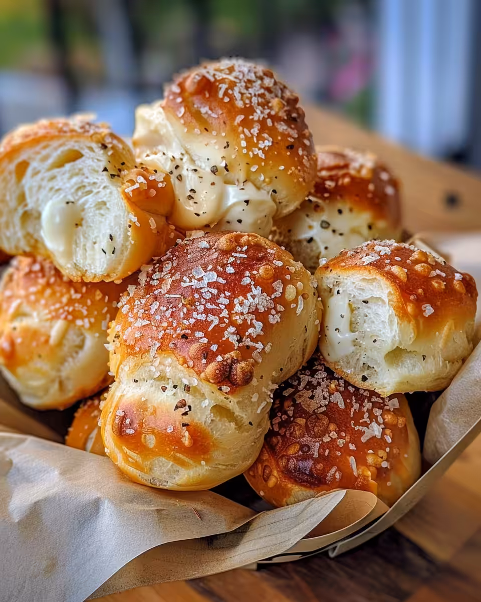 Ingredients and prep steps for mozzarella pretzel sticks dough and coating