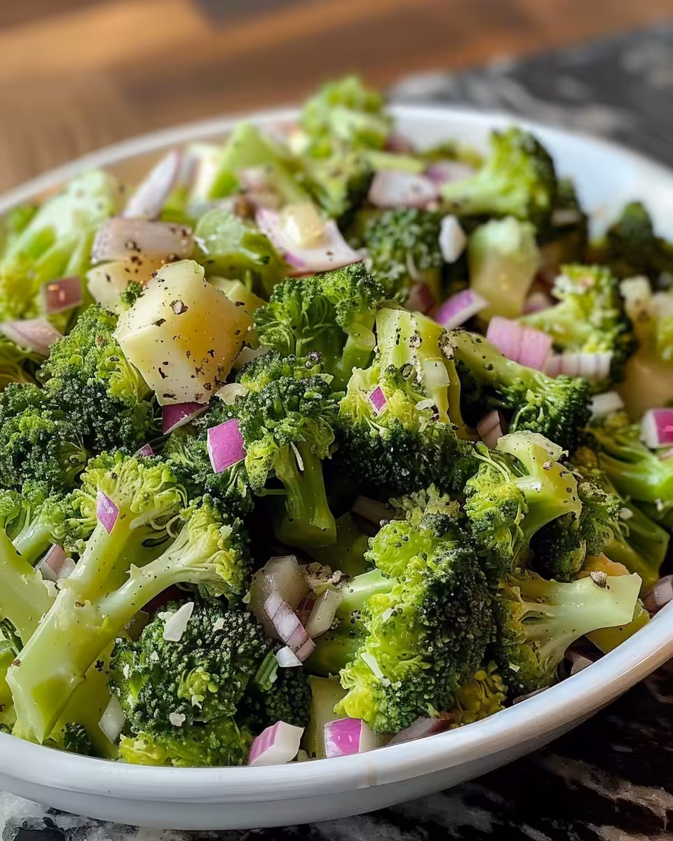Ingredients for broccoli salad including cheddar, cranberries, and sunflower seeds