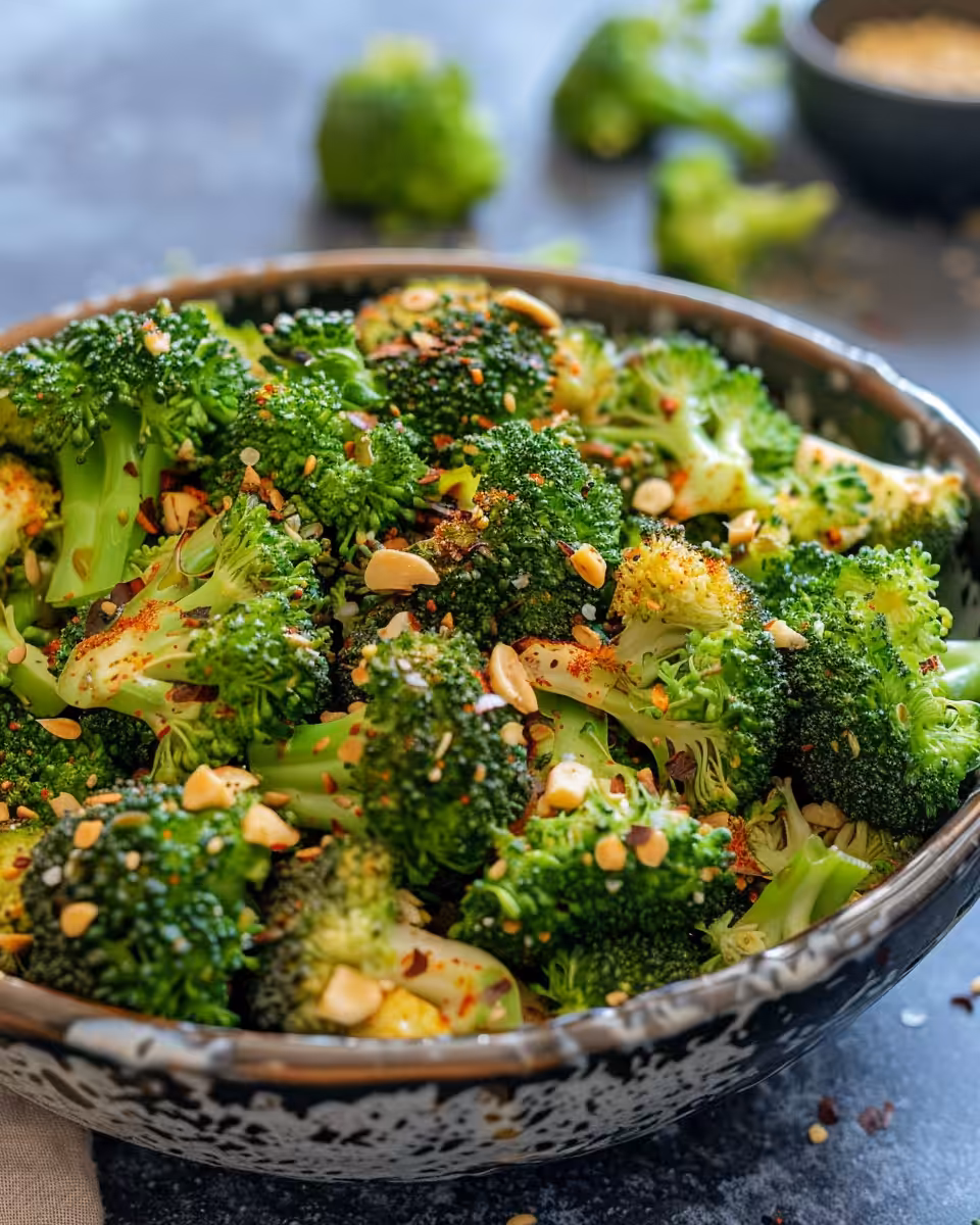 Ingredients for broccoli salad including broccoli, bacon, cranberries, almonds