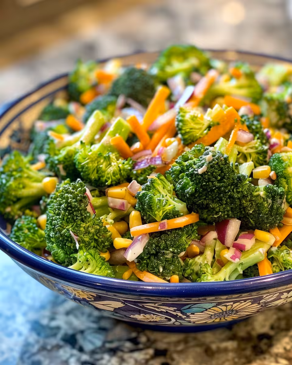 Pressure cooker signals with hiss as broccoli salad cooks
