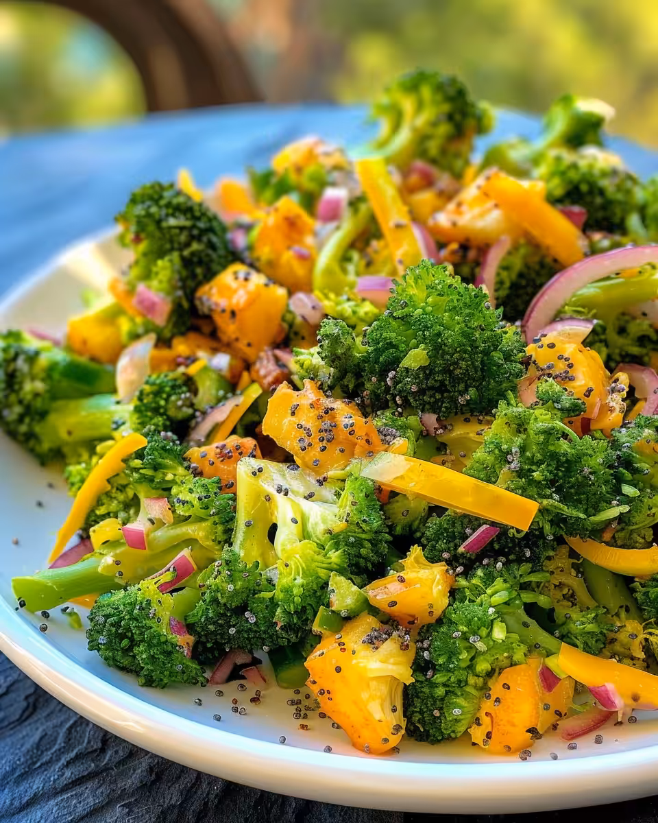Pressure cooker steaming fresh broccoli for salad